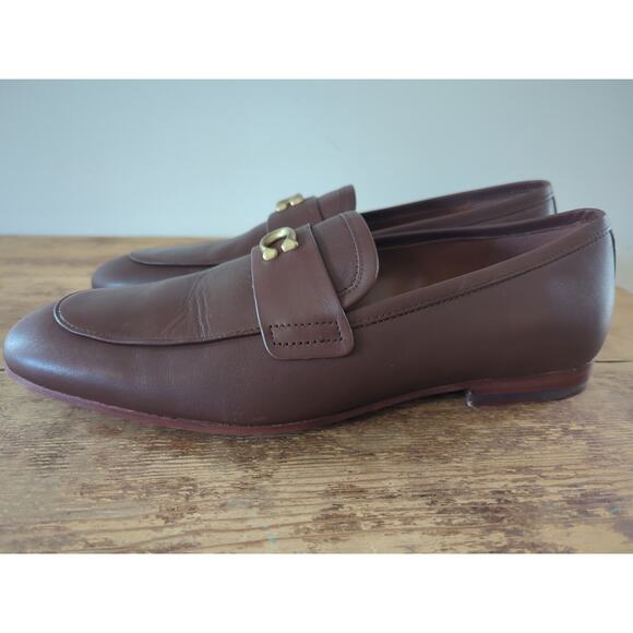 Coach Sculpt C Leather Loafers Mens 9.5D Brown EUC - Picture 2 of 10